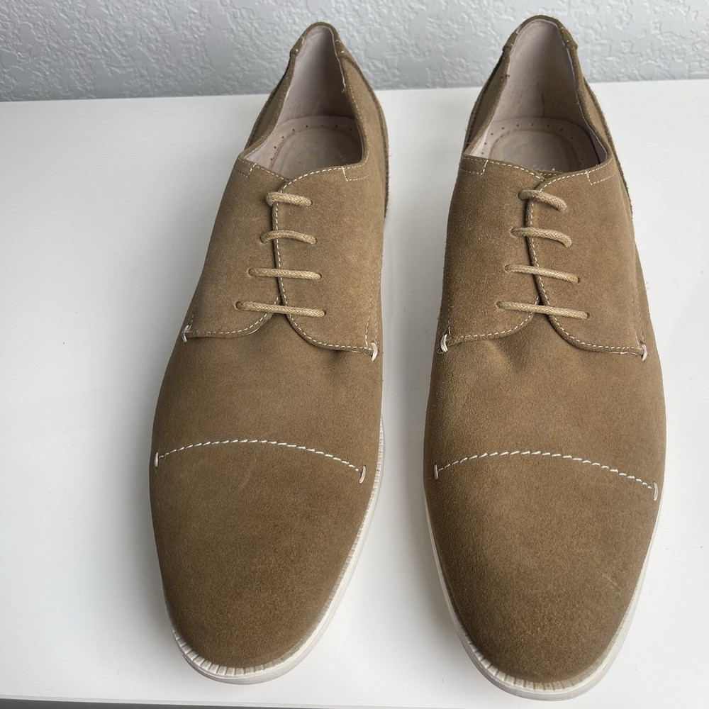 Stacey Adam's Sandstone Suede Leather Oxfords Men's 12M New W/O Tags